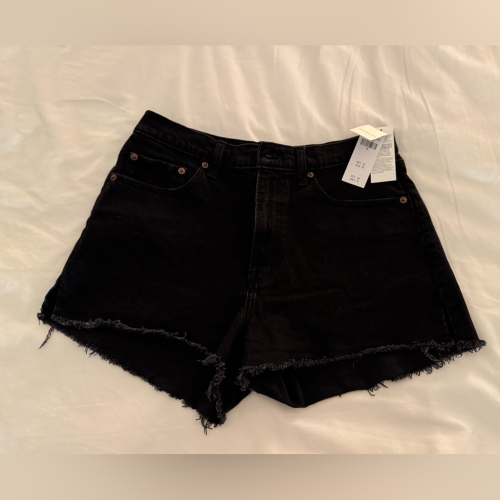 Black Denim Women's Shorts